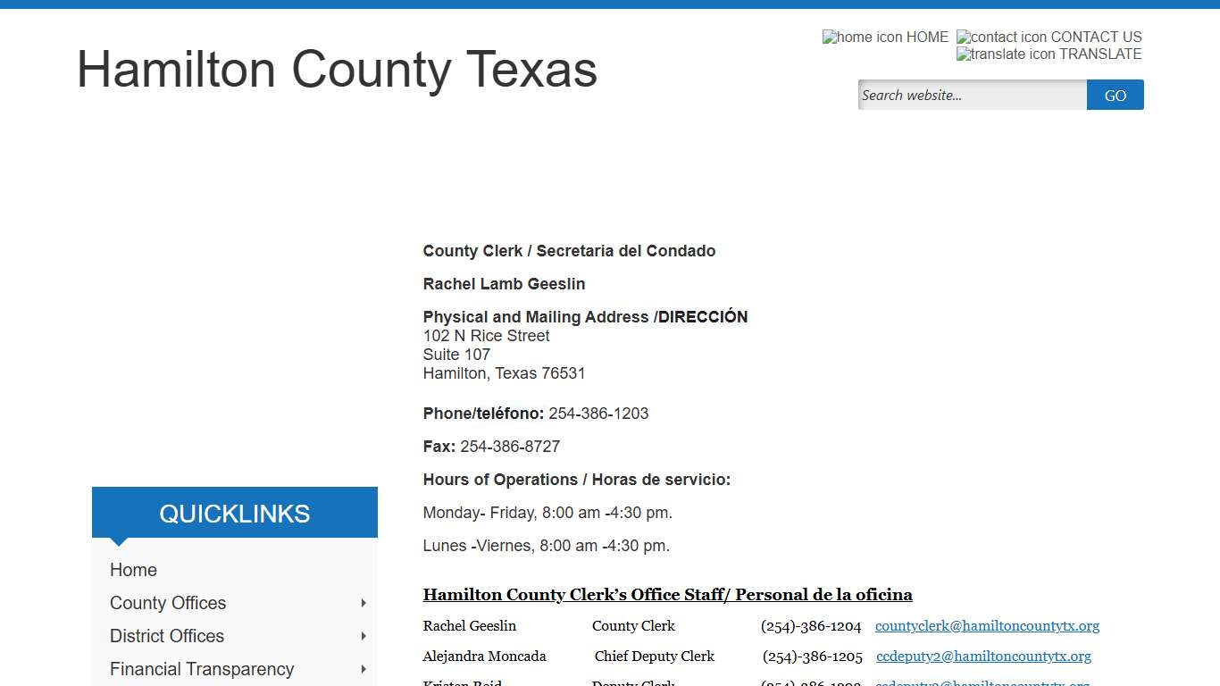 Hamilton County, Texas